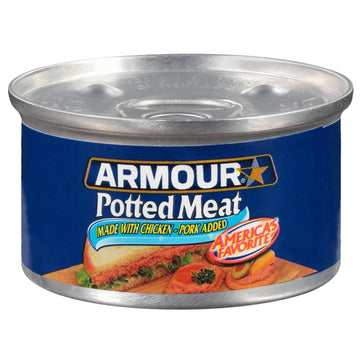 Amour Star Potted Meat, Canned Meat, 3 Oz (Pack Of 48)