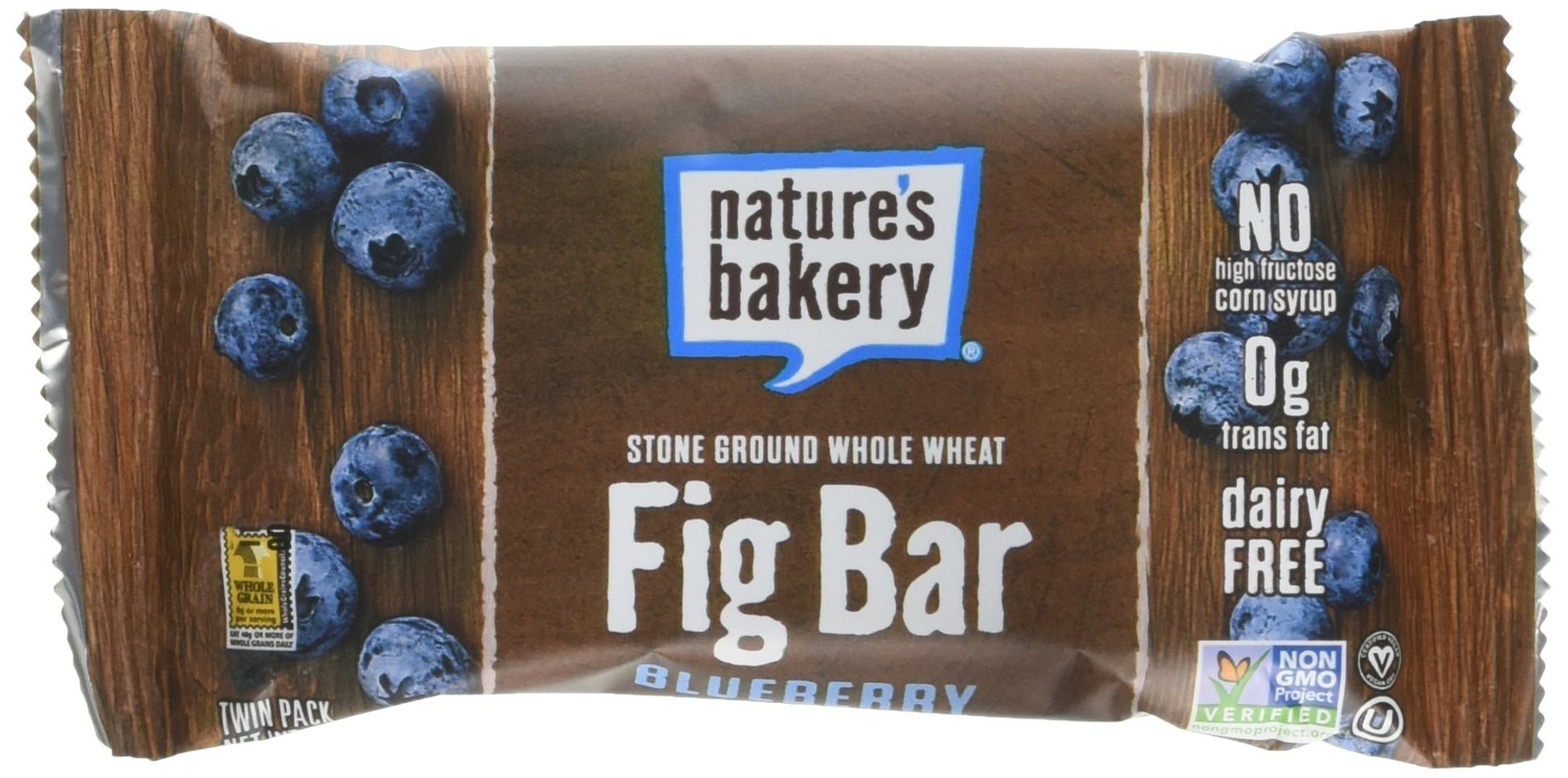 Nature'S Bakery, Whole Wheat Fig Bar, Blueberry (Kosher) (6 Twin Pack Of 2 Oz Each), 12 Ounce