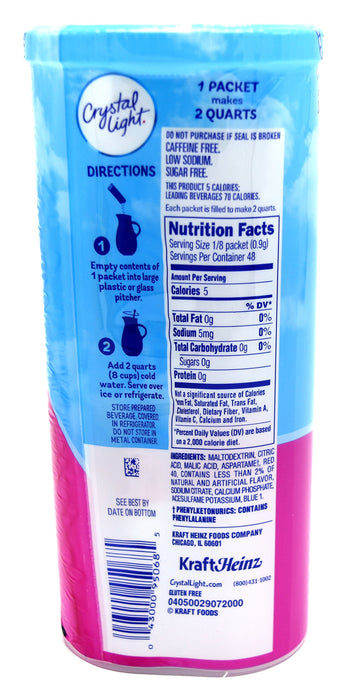Crystal Light Raspberry Ice Drink Mix (12-quart), 1.3-ounce Packages (Pack of 2)
