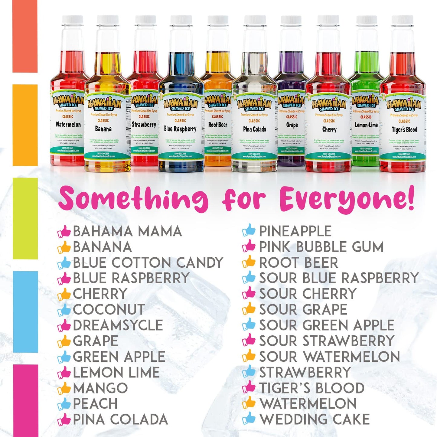 Hawaiian Shaved Ice Syrup Gallon, Strawberry Flavor, Great For Slushies, Italian Soda, Popsicles, & More, No Refrigeration Needed, Allergy-Friendly, Perfect For Snowcone Stand And Coffee Shop Owners
