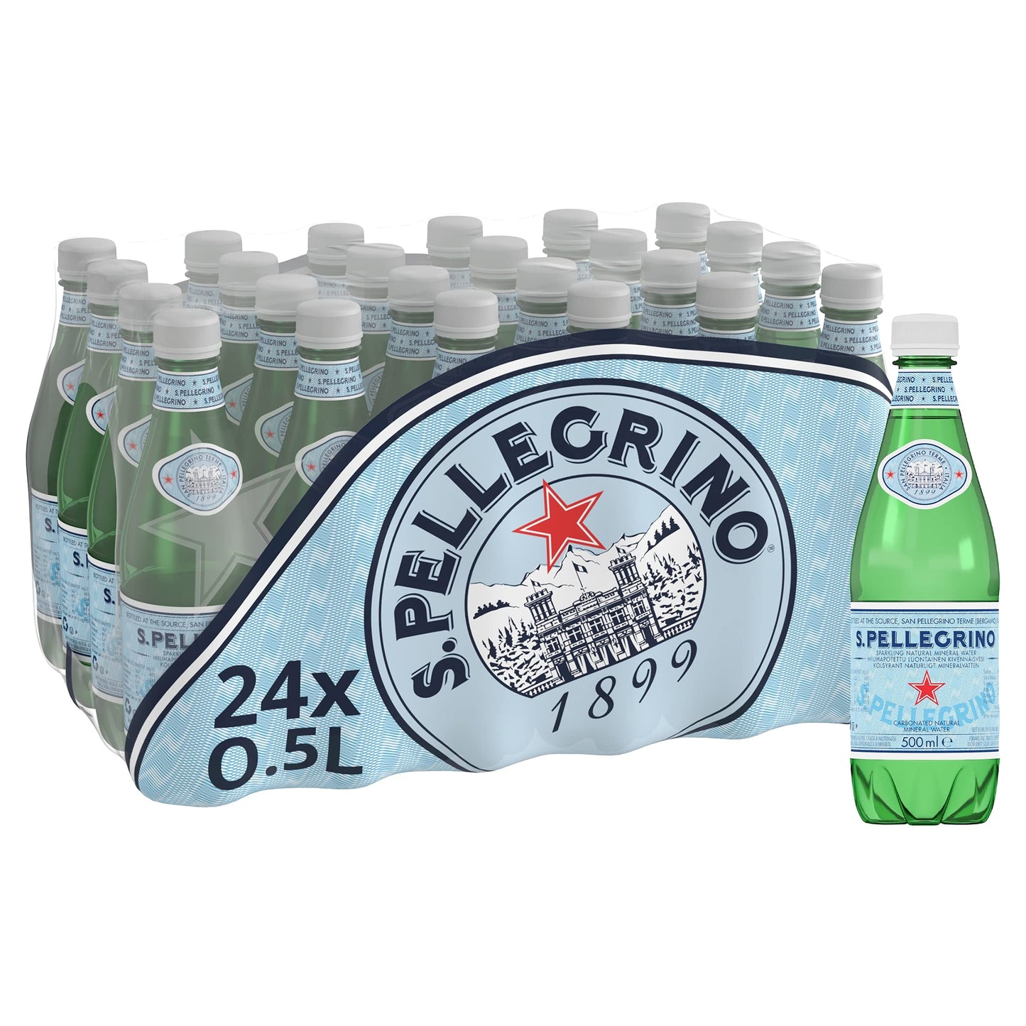 San Pellegrino 500Ml Pet 16.9-Ounce (Pack Of 24)