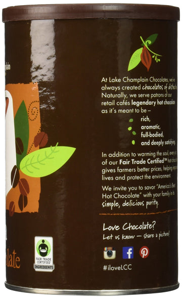 LAKE CHAMPLAIN CHOCOLATES Mocha Hot Chocolate Mix, 16 OZ