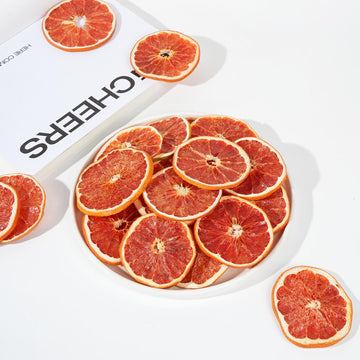 Dried Grapefruit Slices,Dehydrated Grapefruit Slices 8.82Oz/250G Perfect For Cocktails,Fruit Tea, Garland, Crafts And Baking Swe