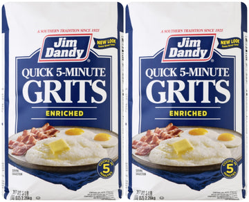 Jim Dandy Enriched Quick Grits, 5 lb Bag (Pack of 2)