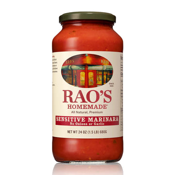 Rao'S Homemade Tomato Sauce, Sensitive Formula, 24 Oz, Pasta Sauce, Carb Conscious, Keto Friendly, All Natural, Premium Quality,
