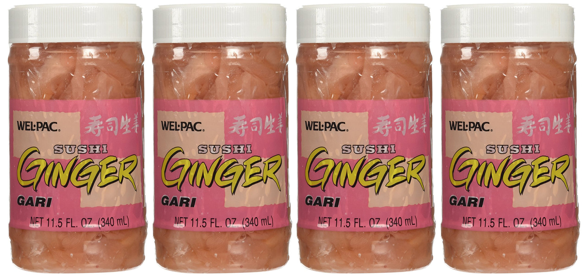 Welpac Sushi Ginger, 11-Ounce Bottle (Pack Of 4)