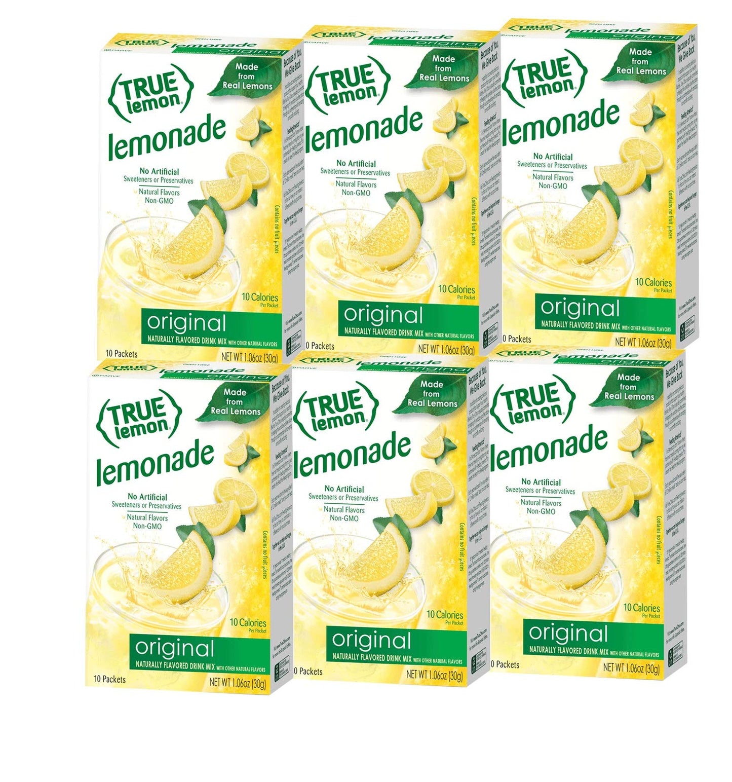 True Lemon Original Lemonade, 10 count - 6 Pack
