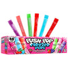 Push Pop Freezer Pops - Ice Popsicles Individually Wrapped Variety Pack - 6 Classic Fruity Flavors - Fun Colored Ice Pops For Pa