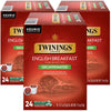 Twinings English Breakfast Tea K-Cups, Decaffeinated Black Tea - Lively And Refreshing Decaf Tea K-Cups For Keurig, 24 Count (Pa