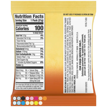Pepperidge Farm Goldfish Whole Grain Snack Crackers, Cheddar, .75 Ounces, Pack of 300