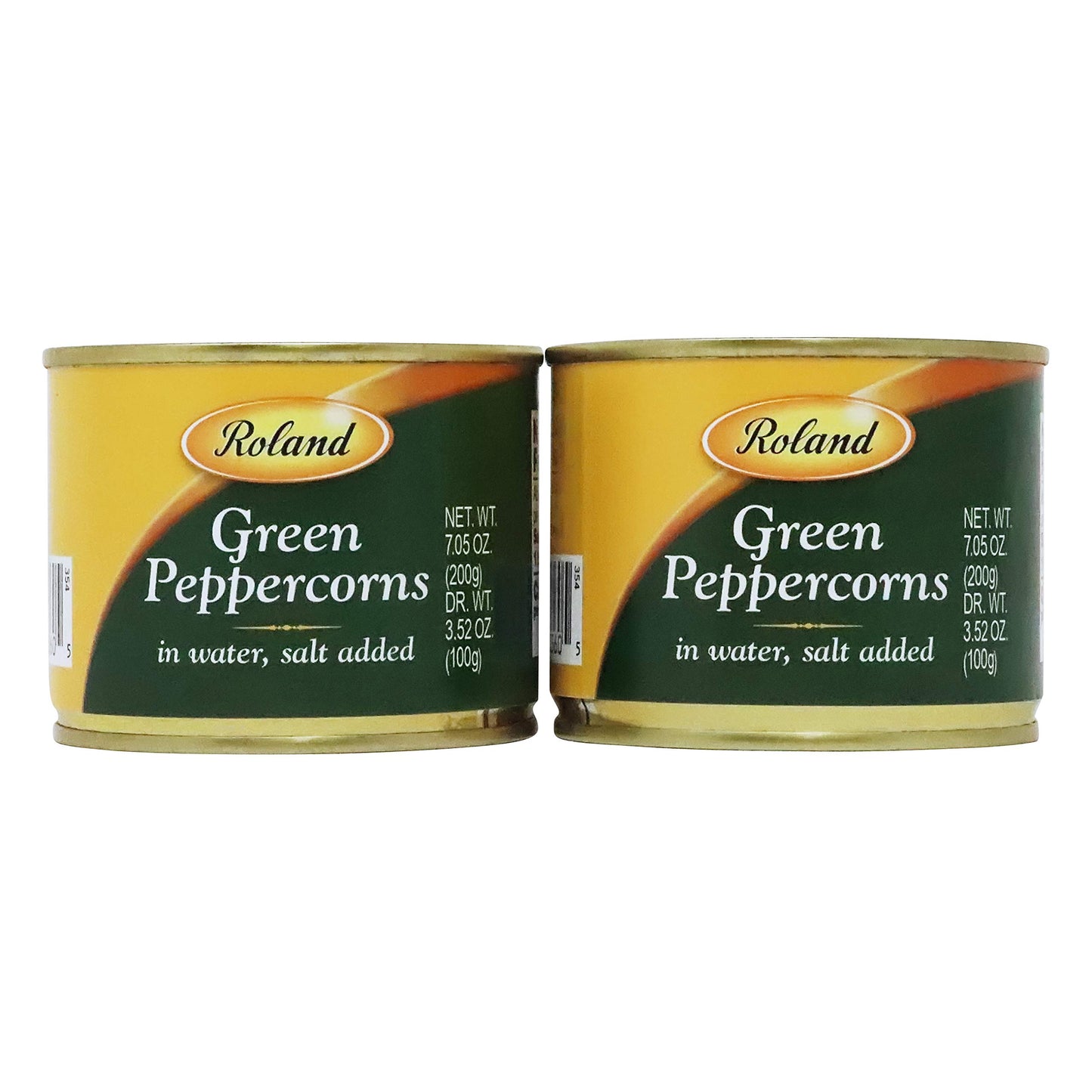 Green Peppercorns In Brine By Roland (3.5 Ounce) 2 Pack