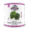 Augason Farms Freeze Dried Broccoli Florets & Stems 7 Oz No. 10 Can