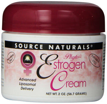 Source Naturals Phyto-Estrogen Cream, Paraben-Free, From Non-Gmo Soy - 2 Oz Cream