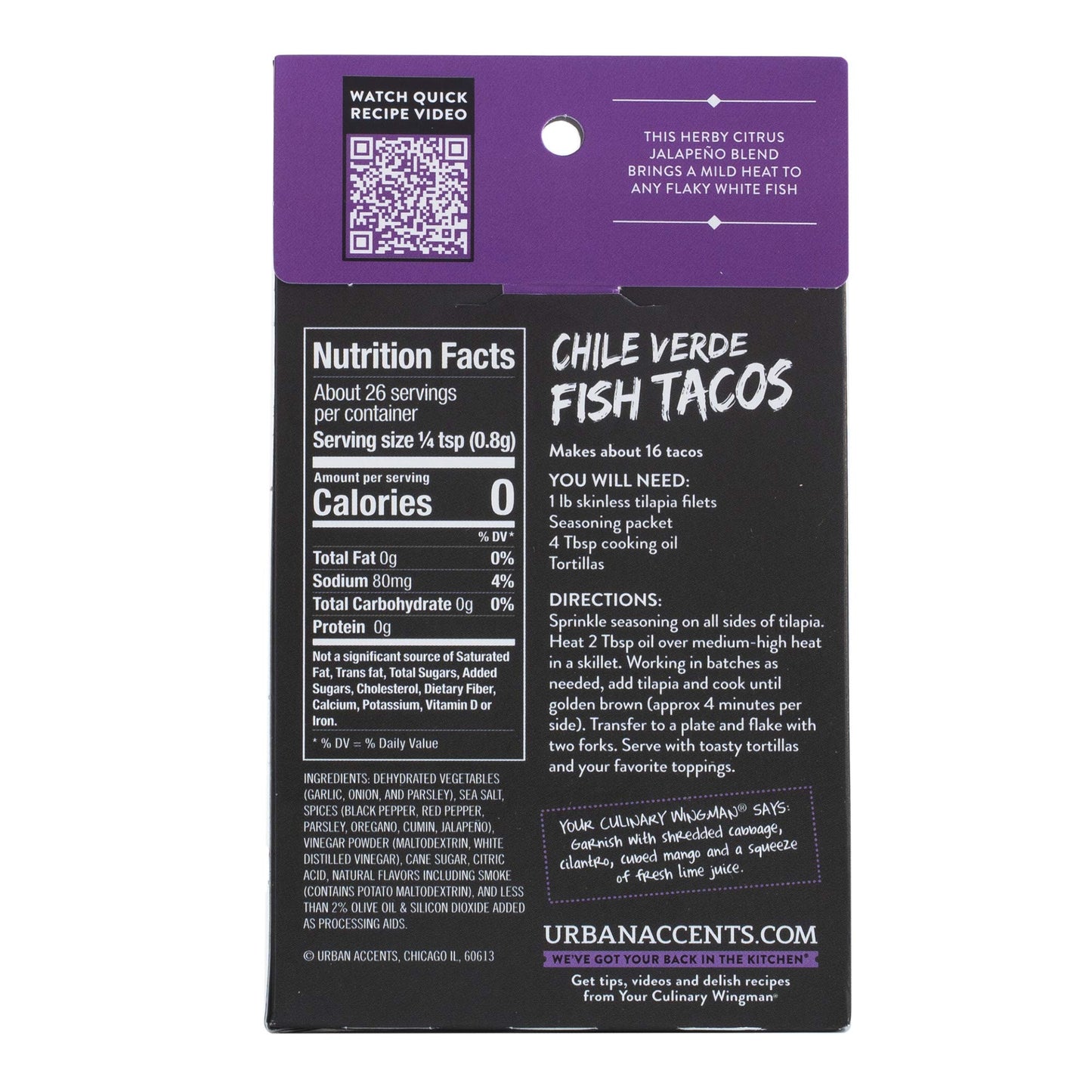 Urban Fish Taco Season ( 6 X 0.75 Oz )