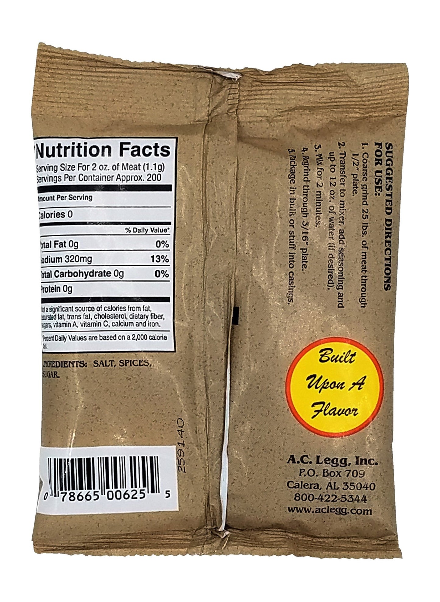 Old Plantation Seasonings Pork Sausage Seasoning Blend - 8 Ounce Pack