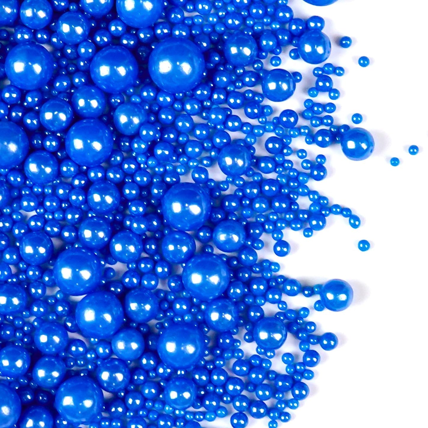 Deep Blue Pearl Sugar Sprinkles for Cake Decorating, Edible Candy Pearls, 150g/5.29oz, Baking Cake Decorations, Donuts Cupcakes,