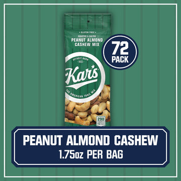 Kars Mixed Nuts Snack Packs, Gluten-Free, 1.75 oz, Bulk Pack of 72, Model 8972-CP72