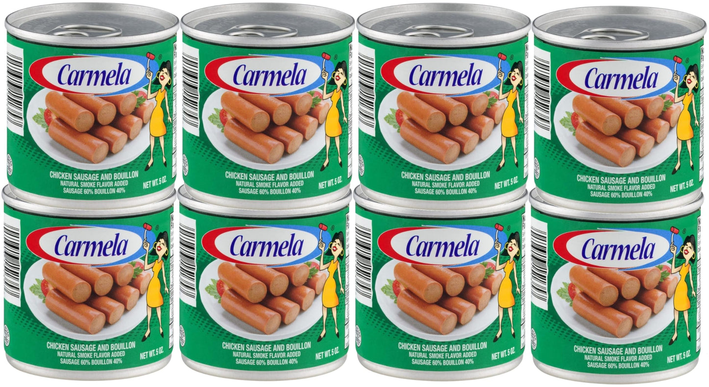 Carmela Chicken Sausage and Bouillon, Natural Smoke Flavor, 5 oz (Pack of 8)