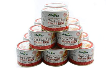 Korean Canned Kimchi, Napa Cabbage Kimchi, Naturally Fermented, Non-Gmo, No Preservatives, No Additives- (5.64Oz X 12)