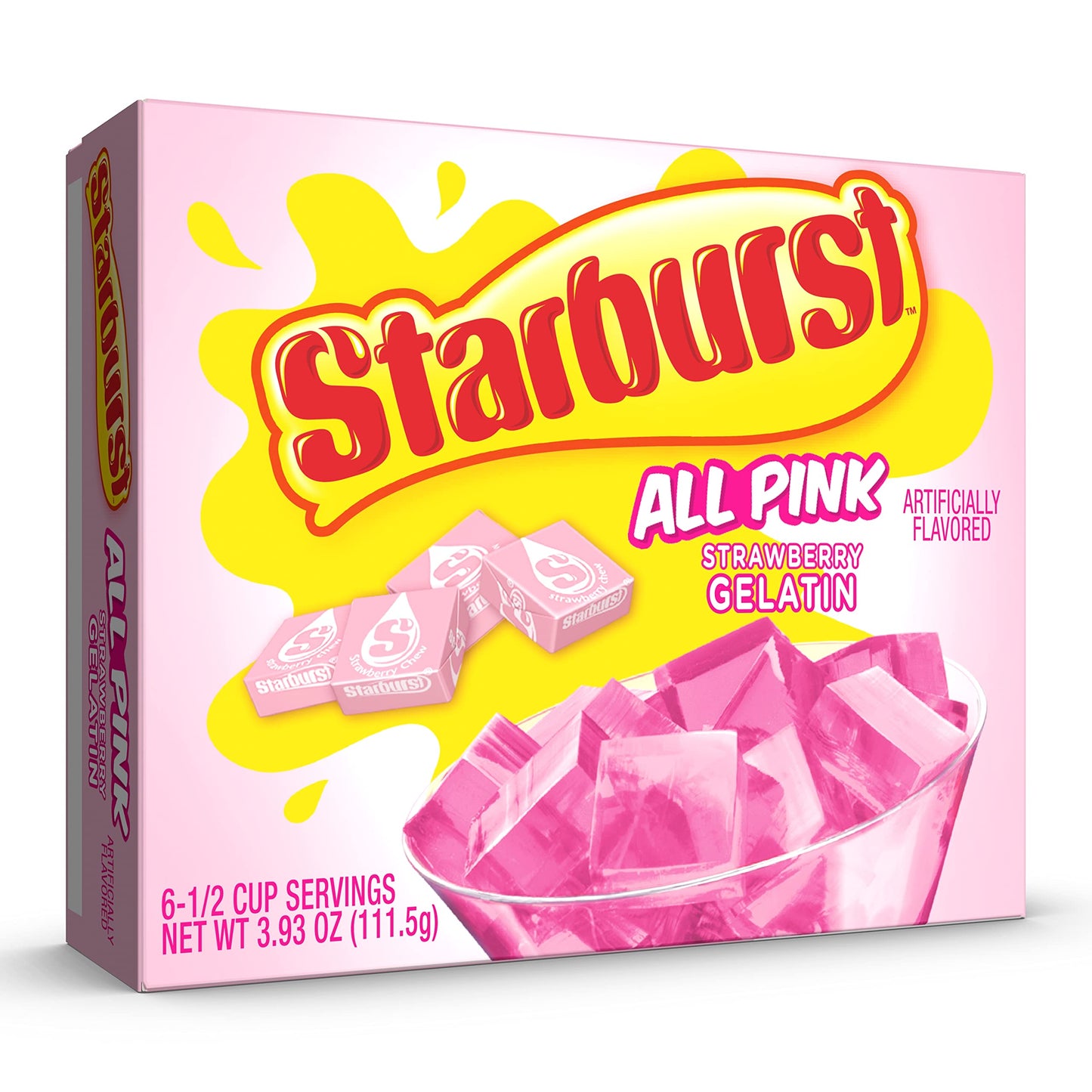 Starburst Gelatin – Strawberry, 3.93 Ounce Box (Pack Of 12)