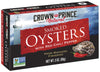 Crown Prince Smoked Oysters with Red Chili Pepper, 3 Oz Can, Pack of 18