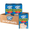 Pop-Tarts Protein Toaster Pastries, 10g Protein, Slammin Strawberry (3 Boxes, 24 Pop-Tarts)