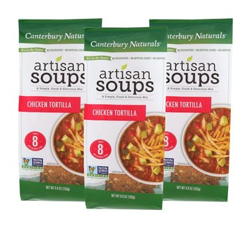 Canterbury Naturals Artisan Soup Mix, Chicken Tortilla Soup Mix, Non-Gmo, Makes 8 Servings, 6.8-Ounce Bag (Pack Of 3)