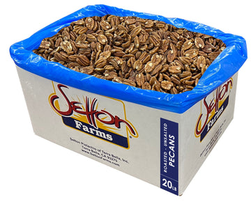 Pecans Roasted Unsalted, 20 Lbs. Bulk Case, Kosher