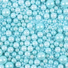 Blue Sprinkles For Cake Decorating 3.5 Ounces, Edible Sugar Pearls Mixing Sizes For Cupcake Topper, Cookies, Ice Cream Toppings