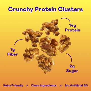 Magic Spoon Protein Granola - High Protein, Keto Friendly, Low Sugar, Pack of 3 (Peanut Butter)