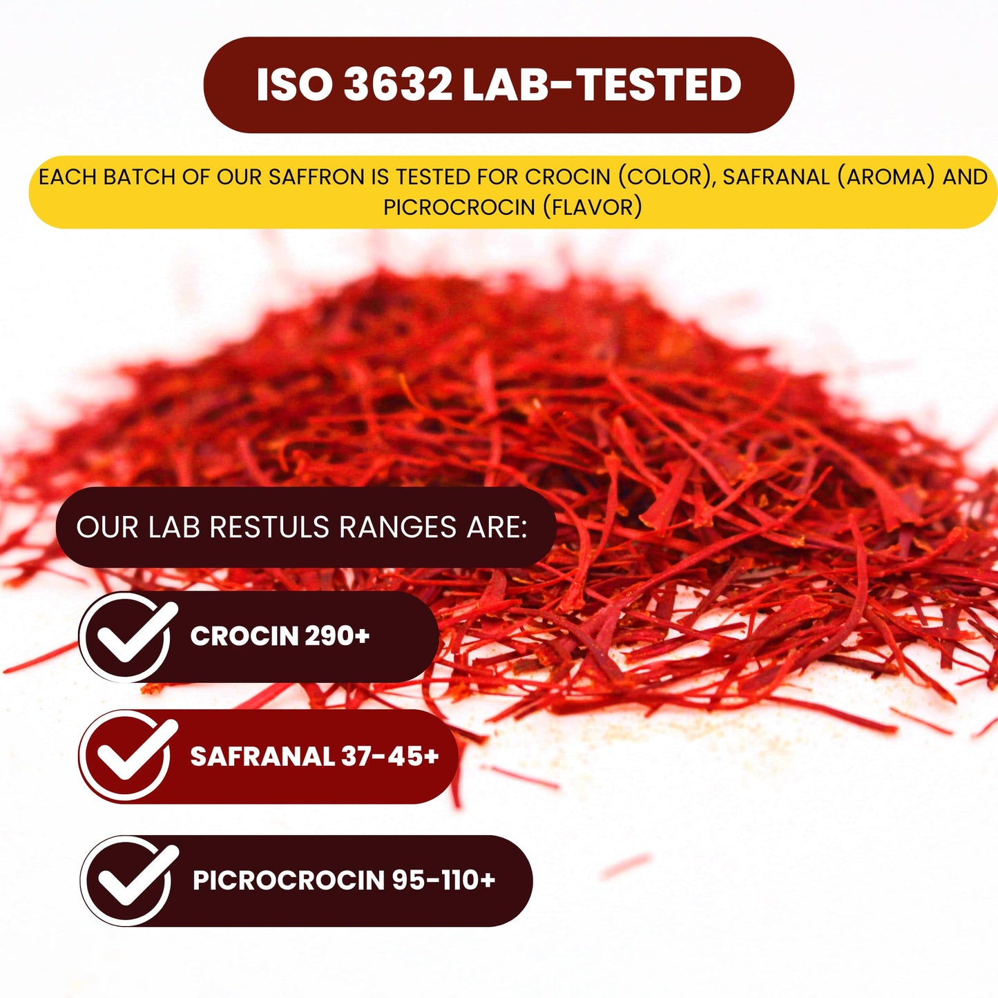 Ensaffron - 12 Gram Natural Premium Thick All Red Saffron Threads, Sunlight Processed Organic Saffron Grade A+ Super Negin Non-G