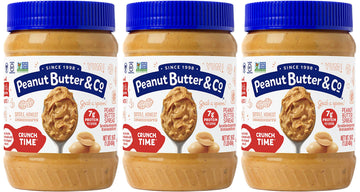 Peanut Butter & Co. Crunch Time Peanut Butter, Non-Gmo Project Verified, Gluten Free, Vegan, 16 Ounce (Pack Of 3)