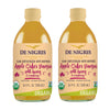 De Nigris Organic Apple Cider Vinegar with Honey & Cranberry, Raw & Unfiltered, 16.9 Fl Oz (Pack of 2)