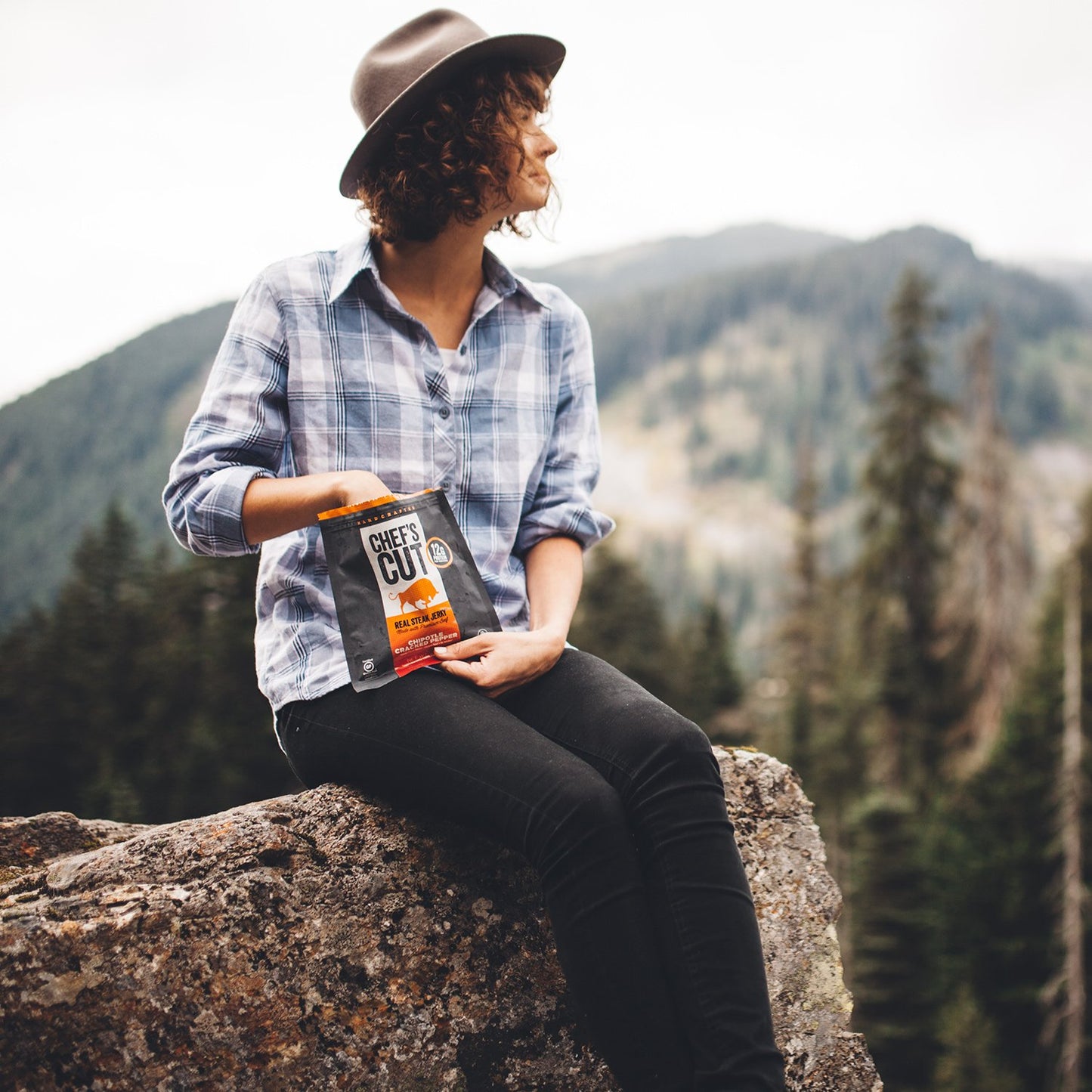 Chefs Cut Real Steak Jerky Chipotle Cracked Pepper, 2.5 Ounce, 8 Count