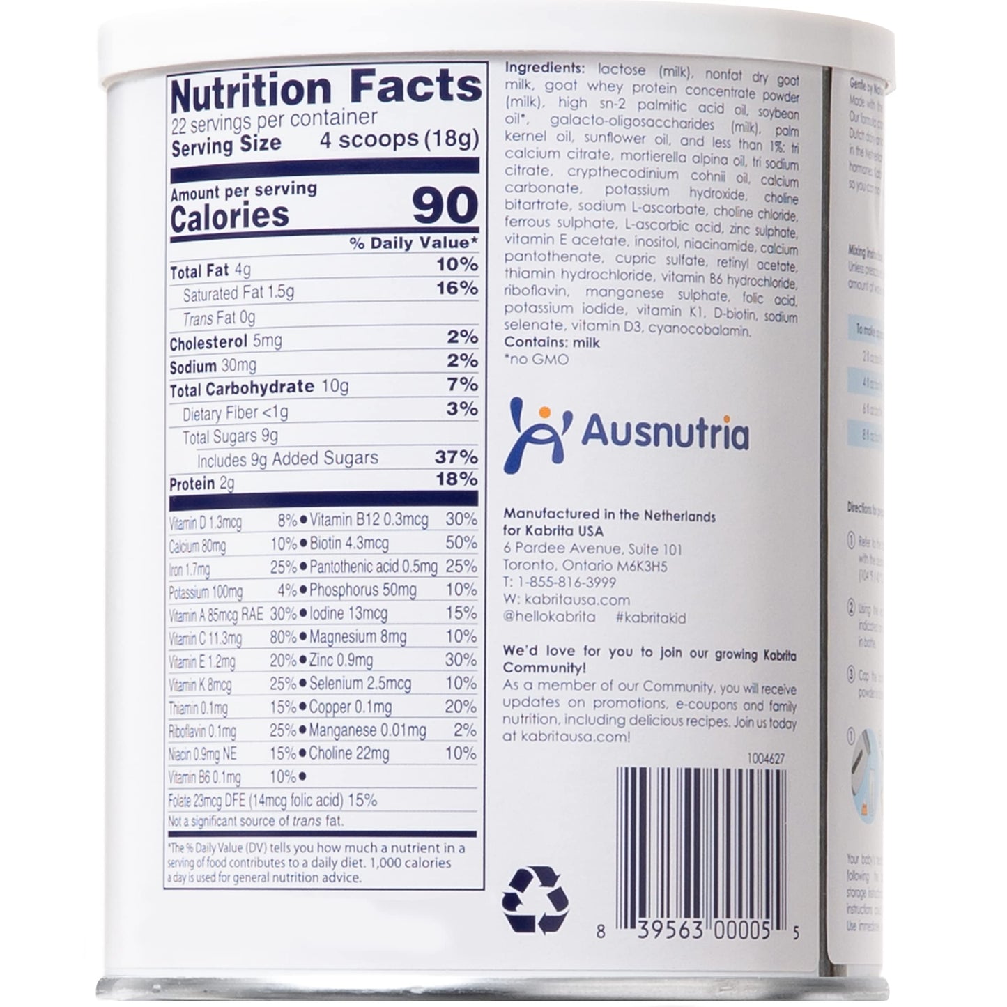 Kabrita Goat Milk Toddler Formula