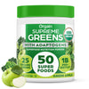 Orgain Supreme Greens Powder, 25 Organic Greens, 50 Superfoods, Vegan, 8.48 Ounce, Green Apple Flavor