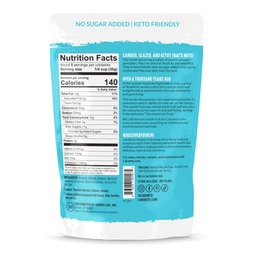 Lakanto Candied Nuts Simple Glazed - No Sugar Added, Sweetened with Monk Fruit, 3 Net Carbs, Keto Diet Friendly, Vegan, On the G