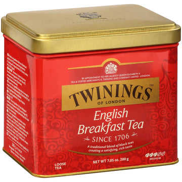 Twinings Earl Grey Loose Tea Tins, 7.05 Ounce Tins (Pack Of 1), Smooth, Flavourful, Robust Black Tea Leaves, Caffeinated, Enjoy Hot Or Iced