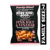 Pork King Good Himalayan Pink Salt & Vinegar Pork Rinds 7 Oz Family Size (Chicharrones - Keto Snacks)