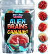 Alien Gummy Brains - 10 Ounces Of Gummy Halloween Candy For Halloween Themed Candy Occasions - Spooky Candy Halloween Gummies Fo