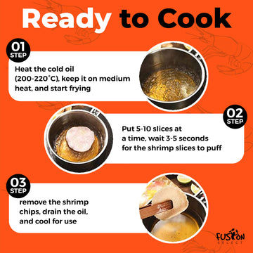 Fusion Select 2 Pk Uncooked Prawn Crackers - Multi-Colored Shrimp Chips For Sharing, Serving Snack Platters At Parties - Dehydra