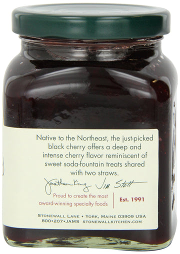 Stonewall Kitchen Jam, Black Cherry, 12 Ounce