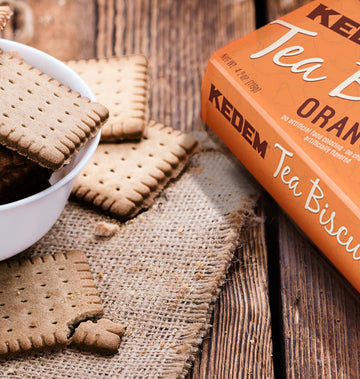 Kedem, Orange Tea Biscuits, 4.2Oz Bag (3 Pack) | Thin & Crisp Tea Biscuits, Great Dunking Cookie