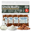 Uncle Bud's Deep Fried Peanuts In Shell (4-Pack) | Salt and Vinegar Peanuts, Salted Peanuts In The Shell, Shelled Peanuts Snack