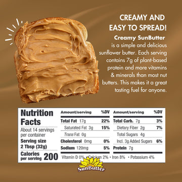 Sunbutter Creamy Sunflower Butter