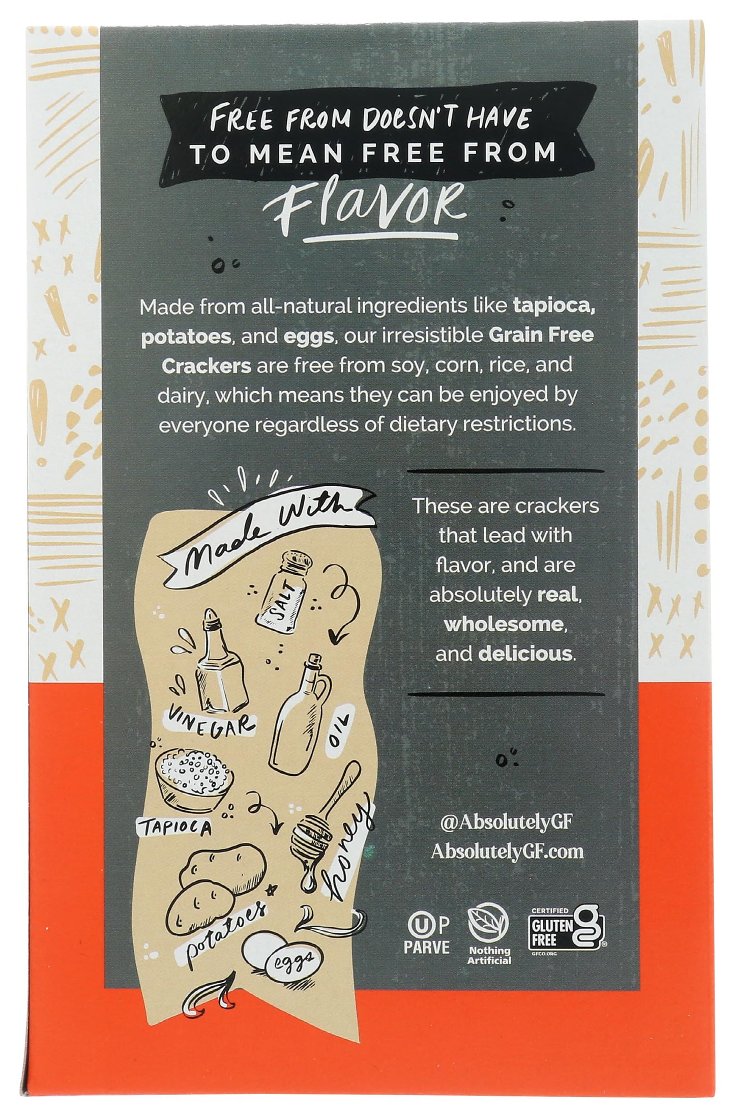Absolutely Gluten Free Cracked Pepper Crackers, 4.4-Ounce