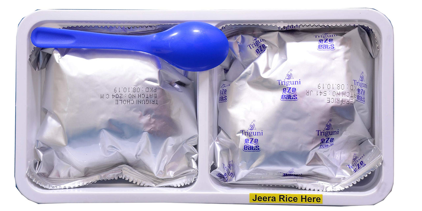 Triguni Eze Eats Chole + Jeera Rice Combo (Pack Of 2)