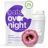 Oats Overnight Glazed Blueberry Donut - Overnight Oats With 20G Whey Protein High Fiber Breakfast Protein Shake - Gluten Free Oatmeal Non Gmo High Protein Oatmeal (2.8 Oz Per Meal) (8 Pack + Bottle)