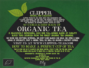Clipper Organic Everyday Tea Bags (80) - Pack Of 2