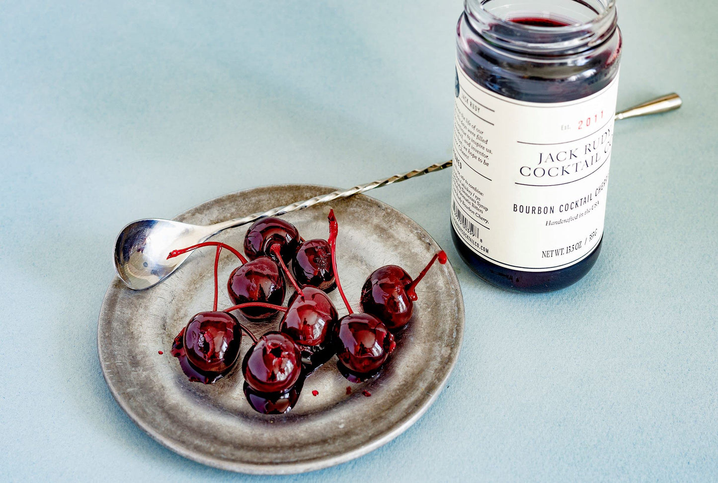 Jack Rudy Cocktail Co Cherries spirit-inspired flavor Barrel Aged Cocktail Ingredient 13.5 oz
